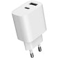 CHARGER USB UNIVERSAL WHITE/2P TA-UC-2AC12-01 GEMBIRD