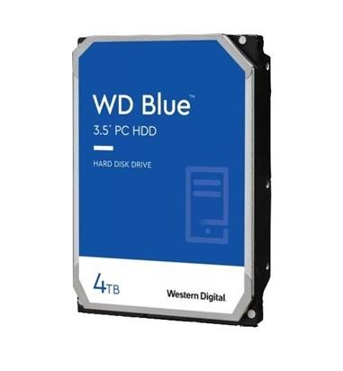 HDD|WESTERN DIGITAL|Blue|4TB|SATA|256 MB|5400 rpm|3,5"|WD40EZAX