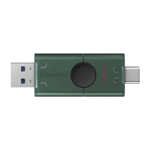 Kingston DataTraveler Duo | 128 GB | USB Type-C/Type-A | Black/Green