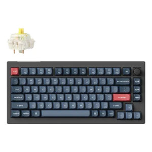 Keychron V1 Max RGB - US Layout - Hot-Swappable Gateron Jupiter Banana Wireless Keyboard