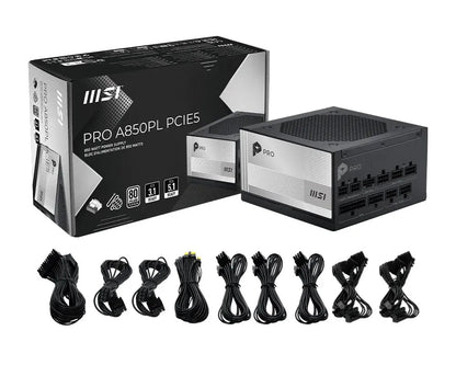 Power Supply|MSI|PRO A850PL PCIE5|ATX|PC|100 - 240 V|850 W|PROA850PLPCIE5