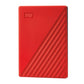 External HDD|WESTERN DIGITAL|My Passport|4TB|USB 2.0|USB 3.0|USB 3.2|Colour Red|WDBPKJ0040BRD-WESN