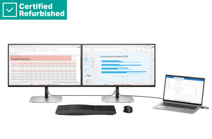 RENEW SILVER HP 524pu Series 5 Pro WUXGA Charging Monitor - 23.8" 1920x1080 FHD 350-nit 100Hz AG, IPS, USB-C(100W/15W)/HDMI/DisplayPort Daisy-Chain, 3x USB-A, RJ-45 LAN, height adjustable/tilt/swivel/pivot, 1 years (replaces E24u G5)