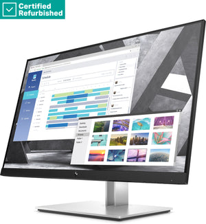 RENEW SILVER HP E27q G4 QHD Monitor - 27" 2560x1440 QHD 250-nit 60Hz AG, IPS, HDMI/VGA/DisplayPort, 4x USB-A, height adjustable/tilt/swivel/pivot, 1 years