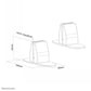 NEOMOUNTS DESK STAND FOR NS-GLSPROTECTXXX - SET OF 2 - WHITE