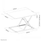 NEWSTAR WORKSTATION - SIT-STAND WORKPLACE (HEIGHT ADJUSTMENT: 4-40 CM), BLACK