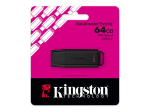 Kingston USB Flash Drive | DataTraveler Exodia | 64 GB | USB Type-A | Black