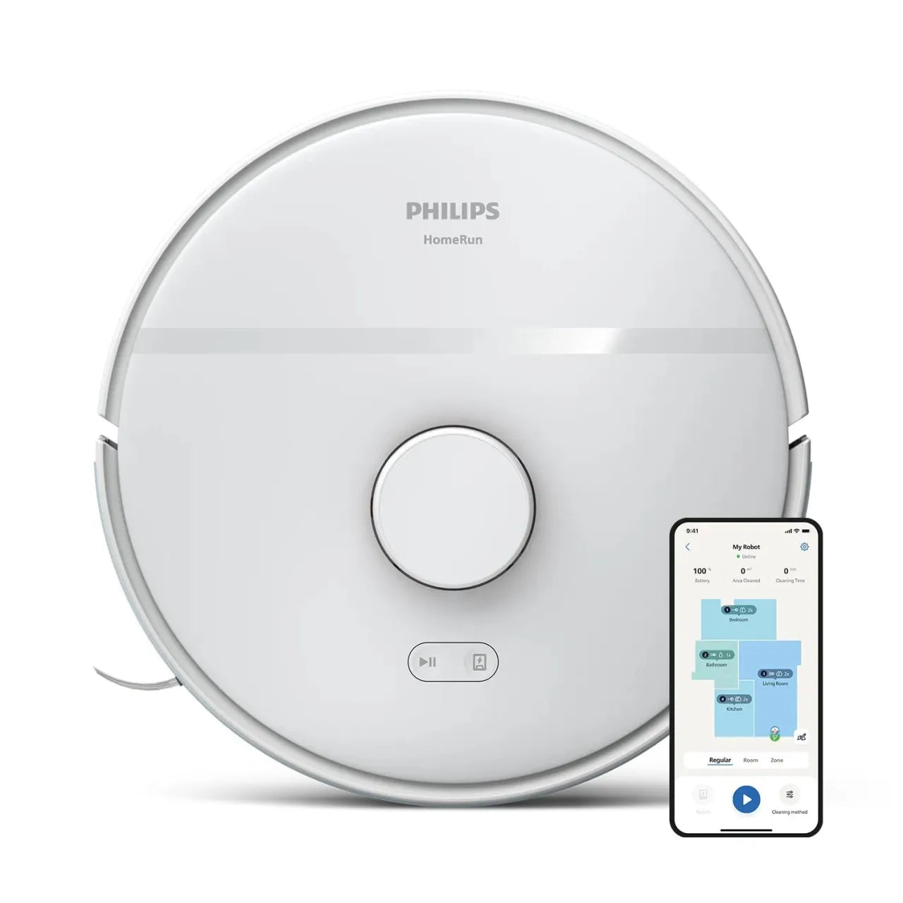 Philips HomeRun 2000 Series Aqua Wet and dry cleaning robot XU2000/25
