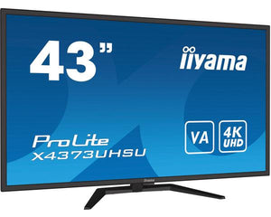 LCD Monitor|IIYAMA|43"|4K|Panel VA|3840x2160|16:9|60Hz|Matte|3 ms|Speakers|Tilt|Colour Black|X4373UHSU-B1