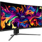 LCD Monitor|MSI|34"|Curved/21 : 9|Panel QD-OLED|3440x1440|21:9|175Hz|Matte|0.03 ms|Swivel|Height adjustable|Tilt|Colour Black|MAG341CQPQD-OLED