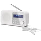 Sharp DR-P420(WH) Tokyo Portable Digital Radio, FM/DAB/DAB+, Bluetooth 5.0, USB or Battery Powered, Snowy White | Sharp | Tokyo Portable Digital Radio | DR-P420(WH) | Bluetooth | White
