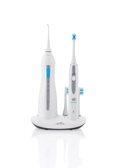 ETA | Oral care centre  (sonic toothbrush+oral irrigator) | ETA 2707 90000 | Rechargeable | For adults | Number of brush heads included 3 | Number of teeth brushing modes 3 | Sonic technology | White