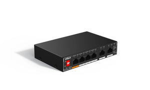 Switch|DAHUA|SG1006P|Switch type Unmanaged|6xRJ-45 ports|RJ-45 Ports Type Gigabit Ethernet (10/100/1000)|6xGigabit Ethernet (copper) ports quantity|Power over Ethernet (PoE) Yes|4xPower over Ethernet (PoE) ports quantity|Total Power over Ethernet (Po...