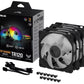 CASE FAN 120MM ARGB BLACK 3IN1/TUF GAMING TR120 ARGB ASUS