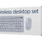 KEYBOARD +MOUSE WRL ENG/WH KBS-WPS-01-W GEMBIRD