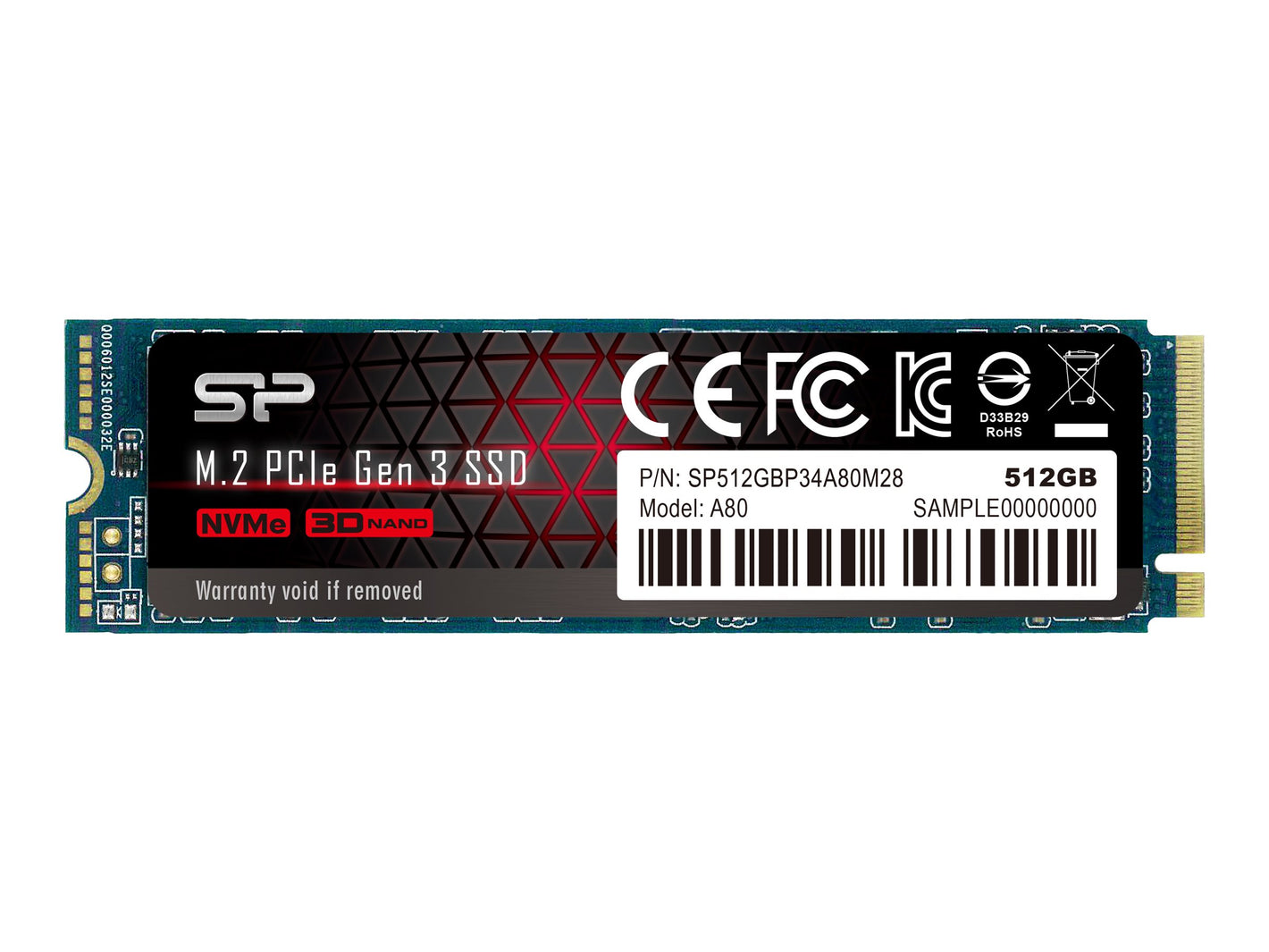 SILICON POWER SSD P34A80 512GB M.2 PCIe