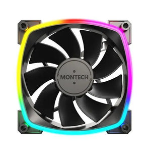 CASE FAN 120MM/RX120 PWM BLACK 3 IN 1 MONTECH