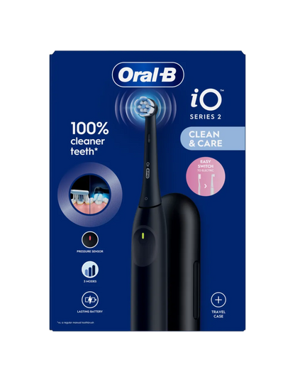 Oral-B Electric Toothbrush | iO2i | Rechargeable | For adults | Number of brush heads included 1 | Number of teeth brushing modes 3 | Night Black