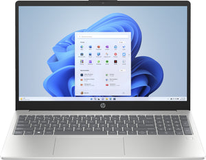 HP Laptop 15-fc0038ny - Ryzen 5 7520U, 16GB, 512GB SSD, 15.6" FHD 300-nit, 720p cam, FPR, US keyboard, 41Wh, Natural Silver, Win 11 Home