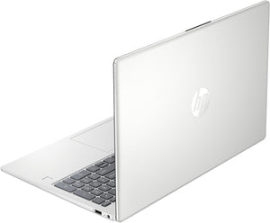 HP Laptop 15-fc0038ny - Ryzen 5 7520U, 16GB, 512GB SSD, 15.6" FHD 300-nit, 720p cam, FPR, US keyboard, 41Wh, Natural Silver, Win 11 Home
