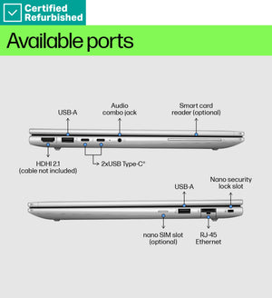 RENEW SILVER HP ProBook 440 G11 - Ultra 5-125U, 16GB, 512GB SSD, 14 WUXGA 300-nit AG, 1080p non-IR cam, FPR, Nordic keyboard, 56Wh, Win 11 Pro, 1 years