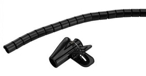 NEOMOUNTS SPIRAL CABLE WRAP, Ø15 MM., MULTIPLE CABLES, BLACK