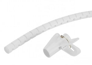 NEOMOUNTS SPIRAL CABLE WRAP, Ø15 MM., MULTIPLE CABLES, WHITE