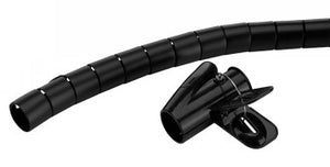 NEOMOUNTS SPIRAL CABLE WRAP, Ø25 MM., MULTIPLE CABLES, BLACK