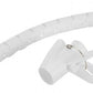 NEOMOUNTS SPIRAL CABLE WRAP, Ø25 MM., MULTIPLE CABLES, WHITE