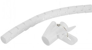 NEOMOUNTS SPIRAL CABLE WRAP, Ø25 MM., MULTIPLE CABLES, WHITE