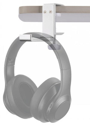 NEOMOUNTS HEADPHONE HOLDER, CLAMP MOUNTED, ALUMINUM