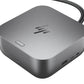 HP Thunderbolt 4 Ultra Dock G6 280W w/Combo Cable - 5x USB-A, 2x USB-C, 1x USB-C Thunderbolt 4, 2x DisplayPort, 1x HDMI, 1x RJ-45, Meteor Silver