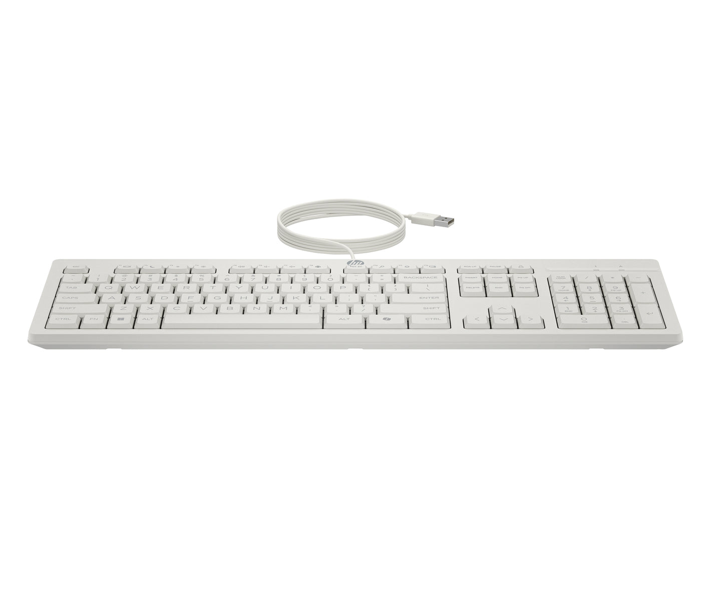 HP 225 G2 USB Wired Mouse Keyboard Combo, Copilot Key - Cashmere White - ESTONIAN