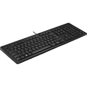HP 125 G2 USB Wired Keyboard, Sanitizable, Copilot Key - Black - US ENG (BULK of 12 pcs)