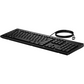 HP 125 G2 USB Wired Keyboard, Sanitizable, Copilot Key - Black - US ENG (BULK of 12 pcs)