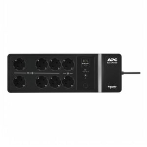 APC BACK-UPS, 1050VA/600W FLOOR/WALL MOUNT, 230V, 8X SCHUKO CEE 7/3 OUTLETS, USB TYPE A+C PORT