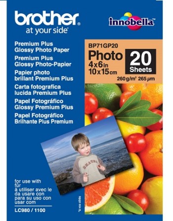 BROTHER PREMIUM PLUS GLOSSY PAPER 10X15