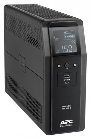 APC BACK UPS PRO BR 1600VA, SINEWAVE,8 OUTLETS, AVR, LCD INTERFACE