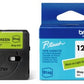 BROTHER BTAGG31 12MM BLACK ON LIGHT GREEN TAPE