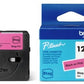 BROTHER BTAGP31 12MM BLACK ON PINK TAPE