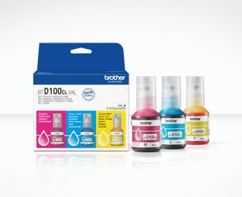 BROTHER MULTIPACK BTD100CLVAL, C/M/Y VALUE PACK, 3 X 5000 PAGES