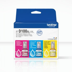 BROTHER MULTIPACK BTD100CLVAL, C/M/Y VALUE PACK, 3 X 5000 PAGES