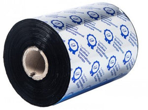 BROTHER BWS-1D600-110 BLACK RIBBON, STANDARD WAX, 110MM X 600M (SOLD IN 6-PACK)