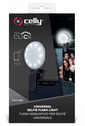 CELLY SELFIE FLASH LIGHT BLACK