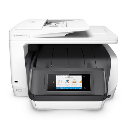 HP OfficeJet Pro 8730 AIO HP+ All-in-One Printer - BOX DAMAGE - A4 Color Ink, Print/Copy/Dual-Side Scan/Fax, Automatic Document Feeder, Auto-Duplex, LAN, WiFi, 24ppm, 2000 pages per month