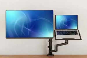 NEOMOUNTS LAPTOP + SCREEN DESK MOUNT (CLAMP+GROMMET)