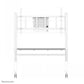 NEOMOUNTS MOVE GO XL MOBILE FLOOR STAND (FAST INSTALL, HEIGHT ADJUSTABLE), WHITE
