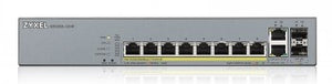 ZYXEL GS1350-12HP, 12 PORT MANAGED CCTV POE SWITCH, LONG RANGE, 130W (1 YEAR NCC PRO PACK LICENSE BUNDLED)