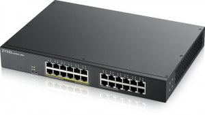 ZYXEL GS1900-24, 24-PORT GBE L2, 12 PORT POE SMART SWITCH, RACKMOUNT, 130 WATT