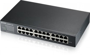 ZYXEL GS1915-24E, 24-PORT GBE SMART SWITCH, HYBRID MODE, STANDALONE OR NEBULAFLEX CLOUD, RACKMOUNT, FANLESS